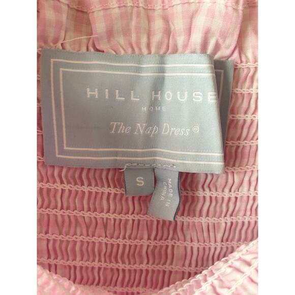 HILL HOUSE HOME Ellie Nap Dress Pink Gingham S Midi - Picture 7 of 10